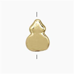 Copper Winepot Beads Gold Plated, approx 8.5-11mm