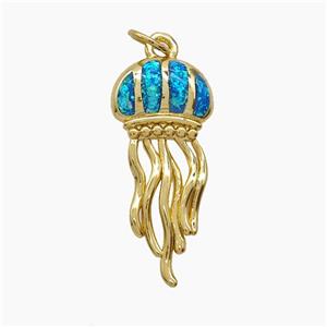 Copper Pendant Pave Zircon, Gold Plated, approx 11-25mm