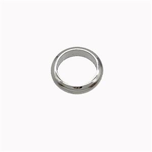 Copper Jumprings Closed Platinum Plated, approx 10mm