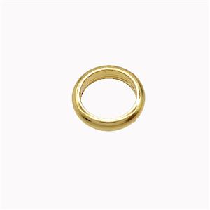 Copper Jumprings Closed Gold Plated, approx 10mm