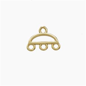 Copper Car Pendant Gold Plated, approx 6-10mm