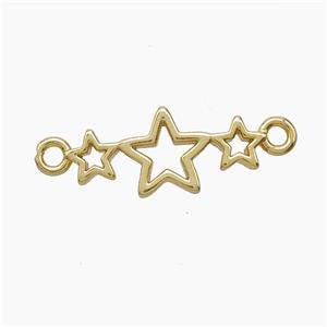 Copper Pendant Pave Zircon, Gold Plated, approx 5-18mm