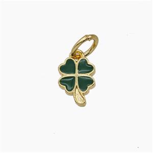 Enamel Copper Pendant, Gold Plated, approx 6-8mm