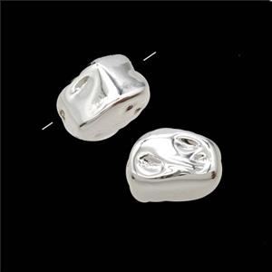 Copper Pendant Pave Zircon, Gold Plated, approx 8-13mm