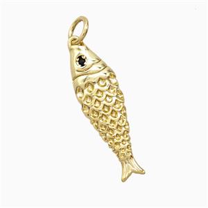 Copper Pendant Pave Zircon, Gold Plated, approx 7-25mm