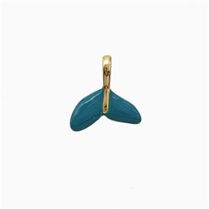 Copper Pendant Pave Zircon, Gold Plated, approx 9-10mm