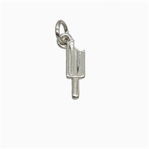 Copper Bead, Platinum Plated, approx 4-12mm