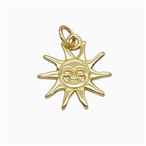 Copper Pendant, Platinum Plated, approx 16mm