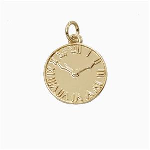 Copper Pendant, Platinum Plated, approx 15mm