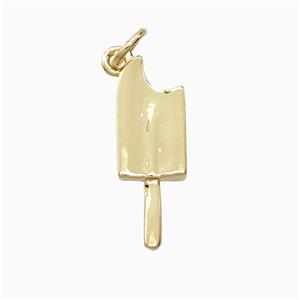 Copper Ice Cream Pendant Gold Plated, approx 7-19mm