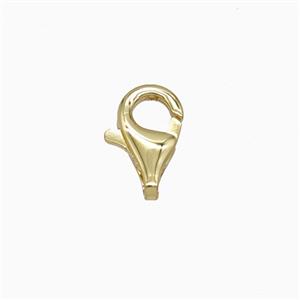 Copper Lobster Clasp Gold Plated, approx 11mm