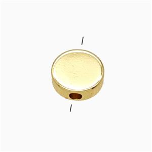 Copper Button Beads Gold Plated, approx 8mm