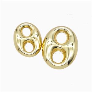Copper Pignose Connector Gold Plated, approx 20-27mm
