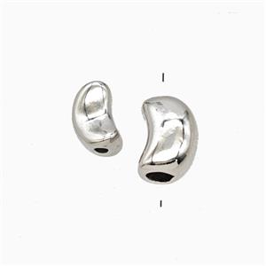 Copper Moon Beads Platinum Plated, approx 6-10mm