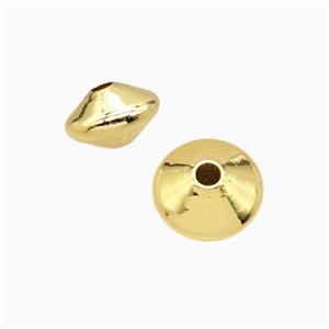 Copper Bicone Beads Gold Plated, approx 10mm