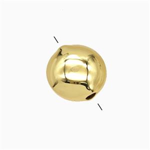 Copper Button Beads Gold Plated, approx 11mm