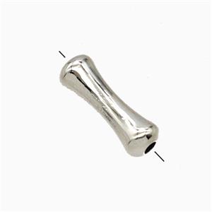 Copper Bamboo Beads Platinum Plated, approx 5-15mm