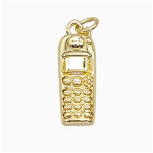 Cellphone Charms Copper Pendant Gold Plated, approx 8-18mm