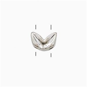 Copper Butterfly Beads 2holes Platinum Plated, approx 5-7mm