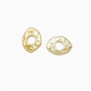 Copper Eye Beads Gold Plated, approx 5-7mm