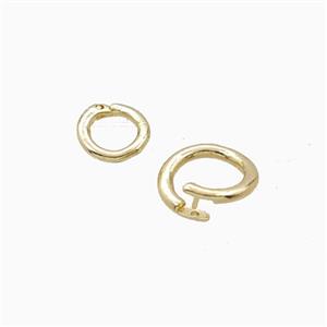 Copper JumpRings Gold Plated, approx 7mm