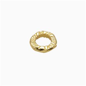 Copper JumpRings Closed Gold Plated, approx 8mm