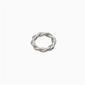 Copper JumpRings Closed Platinum Plated, approx 8mm
