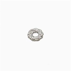 Copper Rings Spacer Beads Platinum Plated, approx 6mm