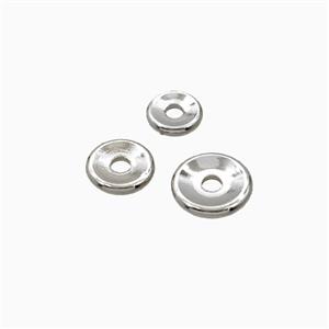 Copper Heishi Beads Platinum Plated, approx 7mm