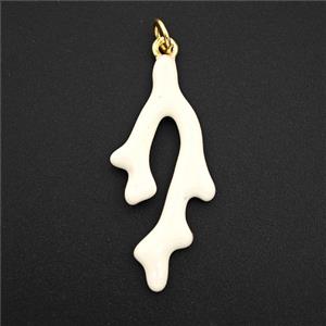 Copper Pendant Pave Zircon, Gold Plated, approx 14-30mm