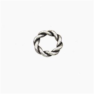 Copper Close Jumprings Antique Silver, approx 8mm