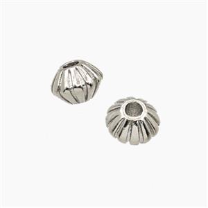 Copper Bicone Beads Platinum Plated, approx 7.5mm