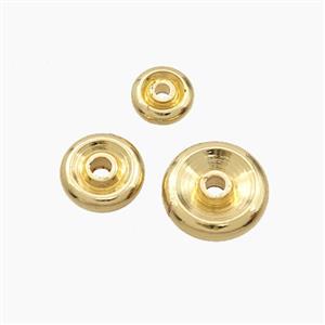 Copper Bead, Gold Plated, approx 10mm