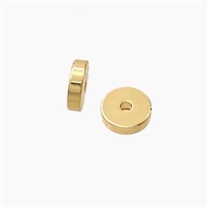 Copper Heishi Spacer Beads Gold Plated, approx 6mm