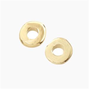 Copper Bead, Gold Plated, approx 10-11mm
