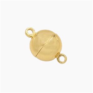 Copper Bead, Gold Plated, approx 12mm