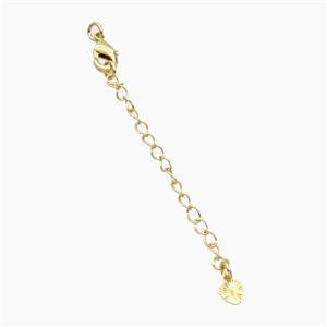 Copper Bead, Gold Plated, approx 60mm length