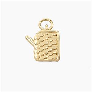 Copper Watering Can Pendant Gold Plated, approx 10-11mm