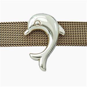 Copper Dolphin Beads Flat Hole Gold Plated, approx 15-21mm, 3-16mm hole