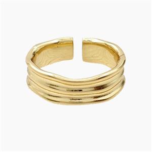 Copper Rings Gold Plated, approx 6.5mm, 18mm dia