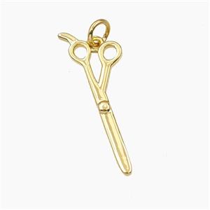 Copper Pendant Pave Zircon, Gold Plated, approx 9-25mm