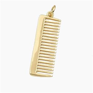 Copper Pendant Pave Zircon, Gold Plated, approx 9-25mm