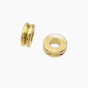 Copper Heishi Spacer Beads Gold Plated, approx 9mm