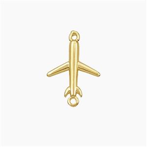 Copper Airplane Connector Gold Plated, approx 11-15mm