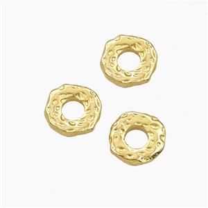 Copper Circle Beads Gold Plated, approx 8mm