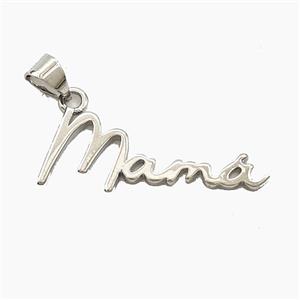 Copper Mama Pendant Platinum Plated, approx 5-26mm