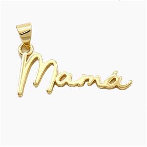 Copper Mama Pendant Gold Plated, approx 5-26mm