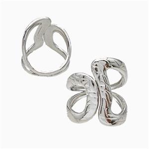 Copper Rings Platinum Plated, approx 20mm, 18mm dia