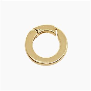 Copper Carabiner Clasp 18K Gold Plated, approx 15mm dia