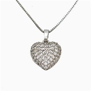Copper Necklace Pave Zircon, Gold Plated, approx 14mm, 1mm, 46cm length